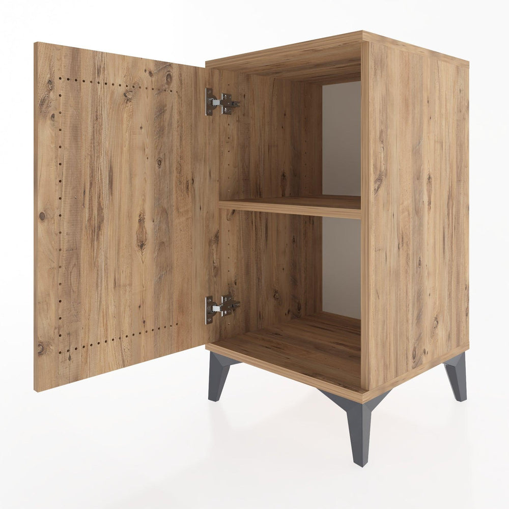 Woodntry Modüler Komodin Çam 44x44x68 cm Kapaklı K22-3