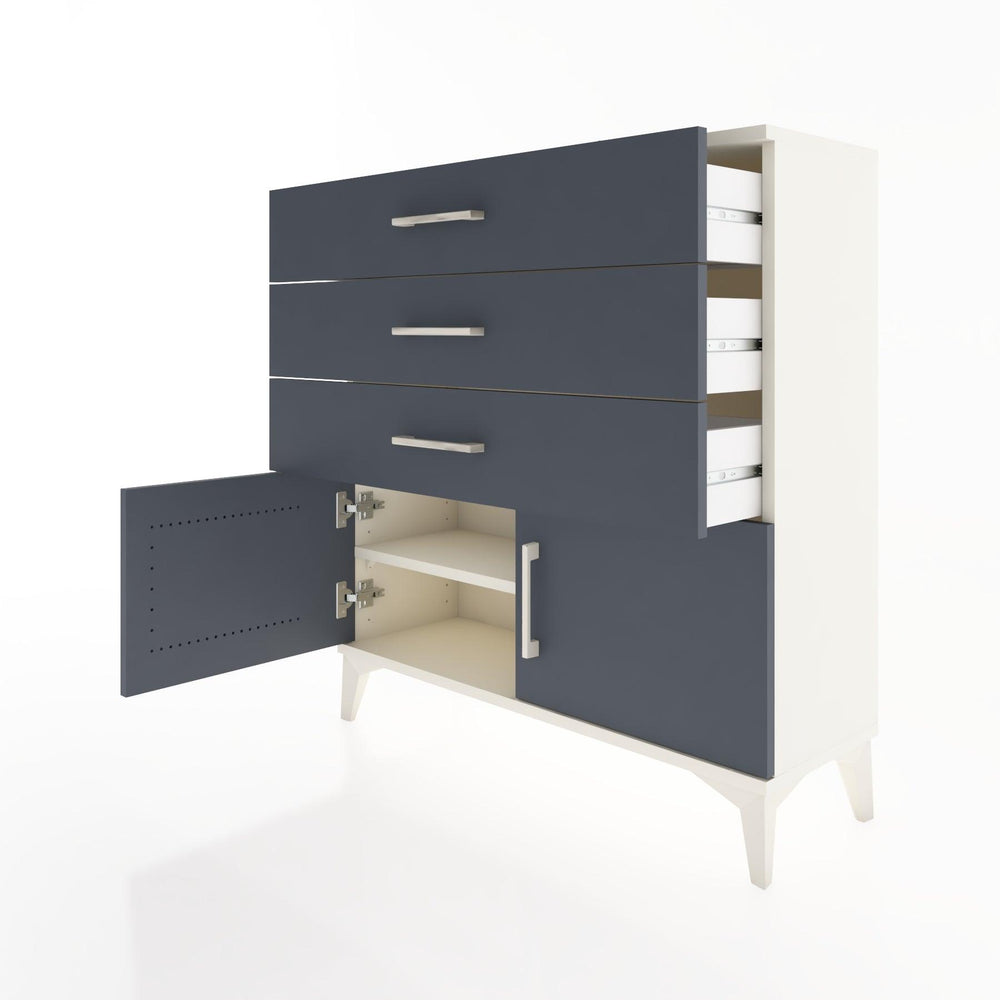 Woodntry Modüler Şifonyer Aytaşı 88x30x84 cm Kapaklı ve Çekmeceli KC23-1