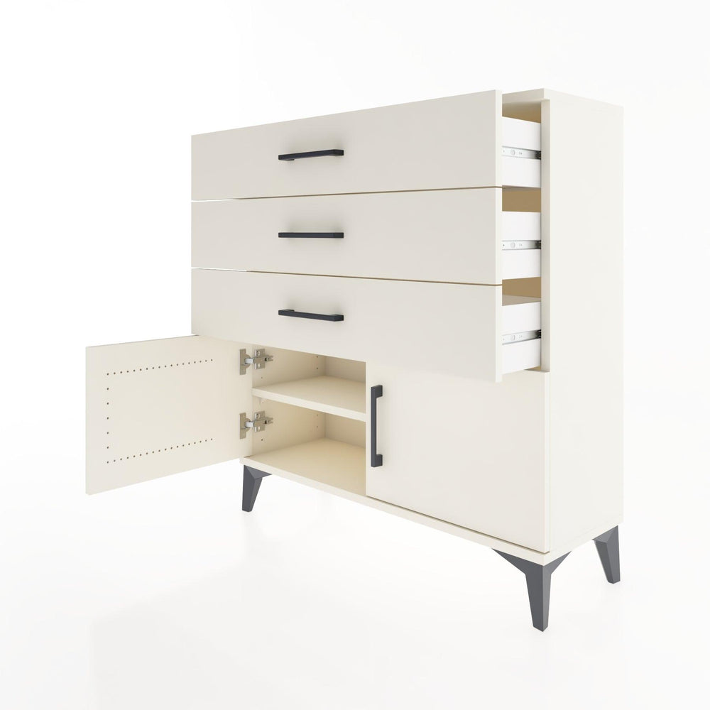 Woodntry Modüler Şifonyer Aytaşı 88x30x84 cm Kapaklı ve Çekmeceli KC23-1