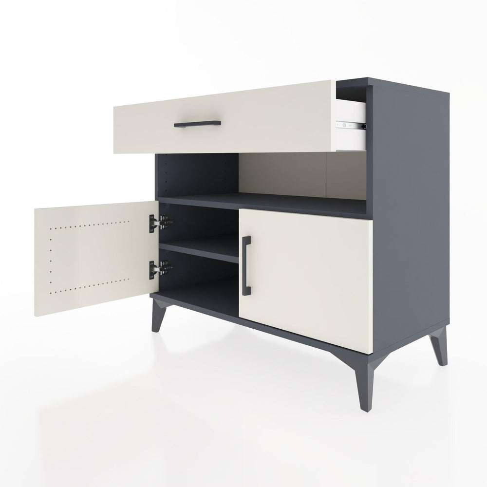 Woodntry Modüler Şifonyer Antrasit 88x44x68 cm Fonksiyonel F23-2