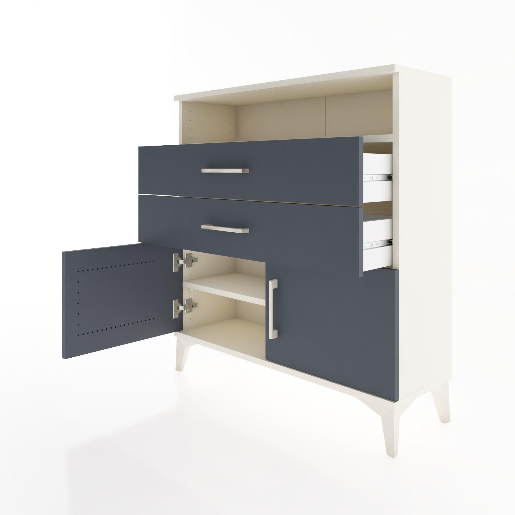 Woodntry Modular Dresser Moonstone 88x30x84 cm Functional F24-1