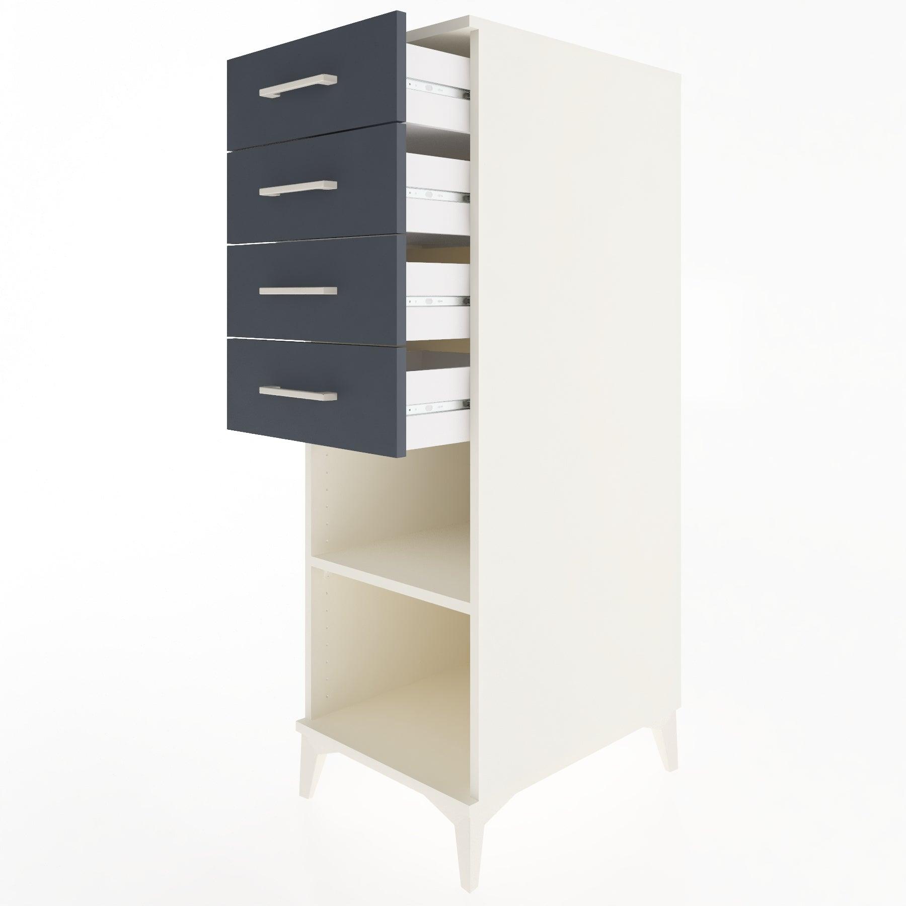 Woodntry Modular Cabinet Moonstone 44x59x122 cm with Drawers and Shelves CR124-1