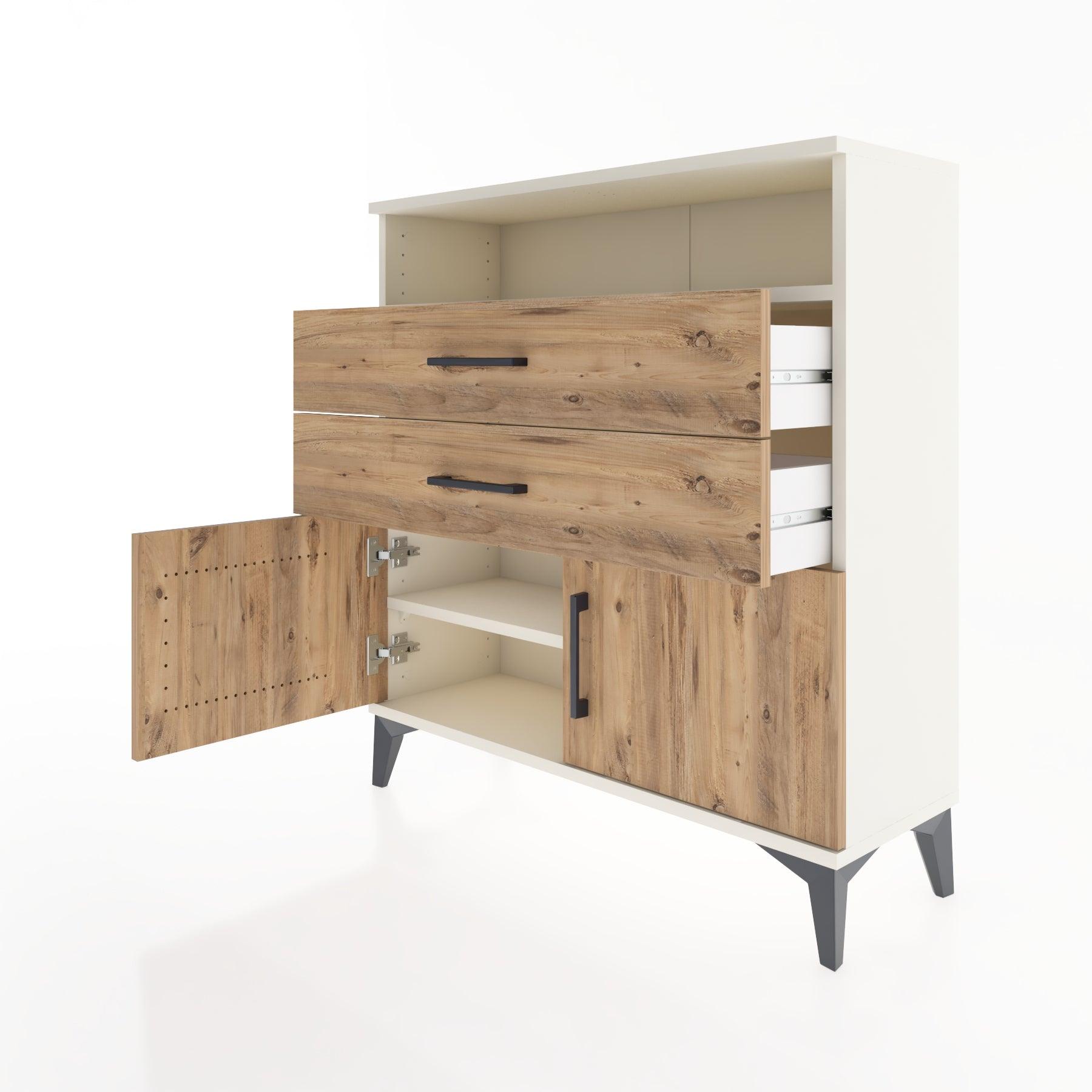 Woodntry Modular Dresser Moonstone 88x30x84 cm Functional F24-1