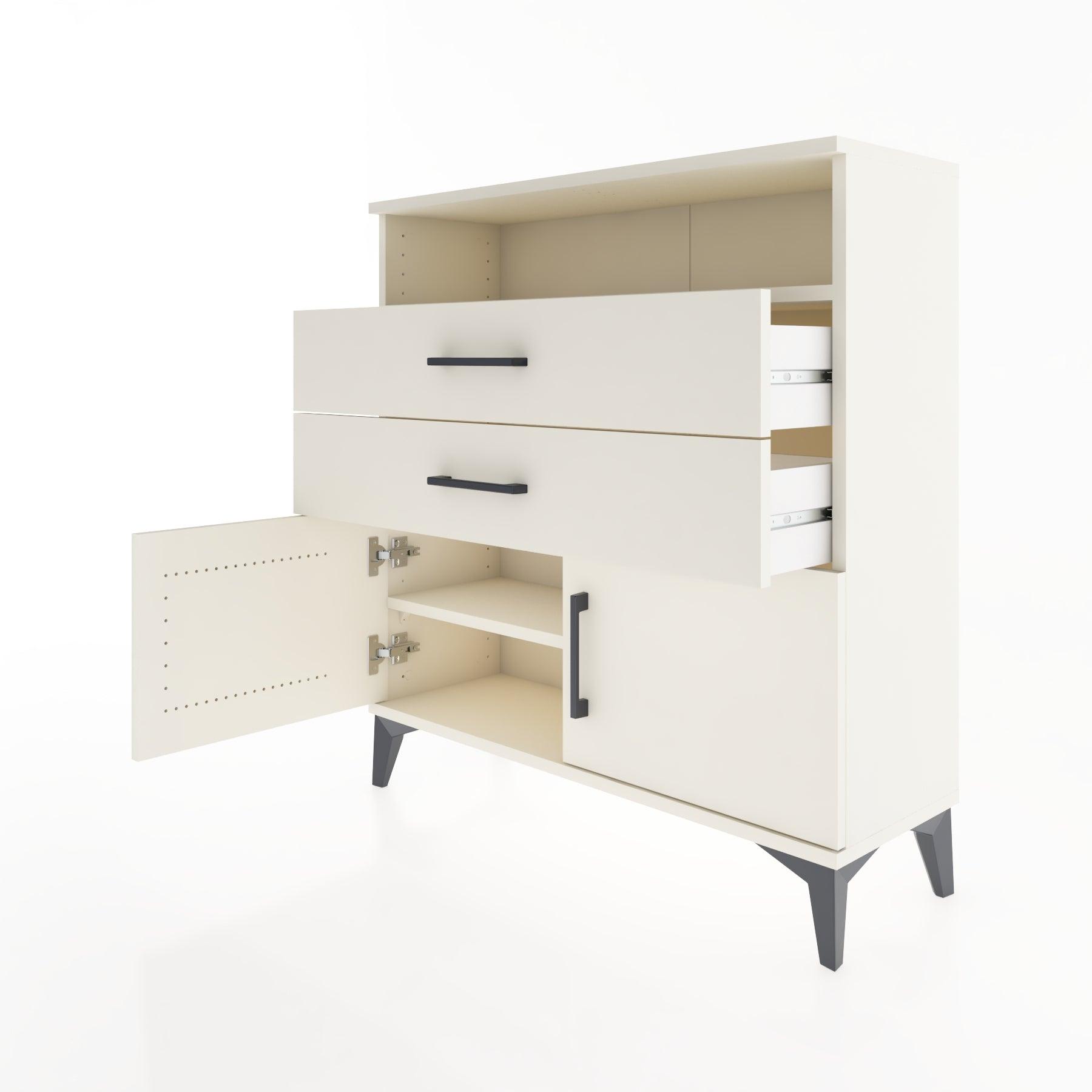 Woodntry Modular Dresser Moonstone 88x30x84 cm Functional F24-1