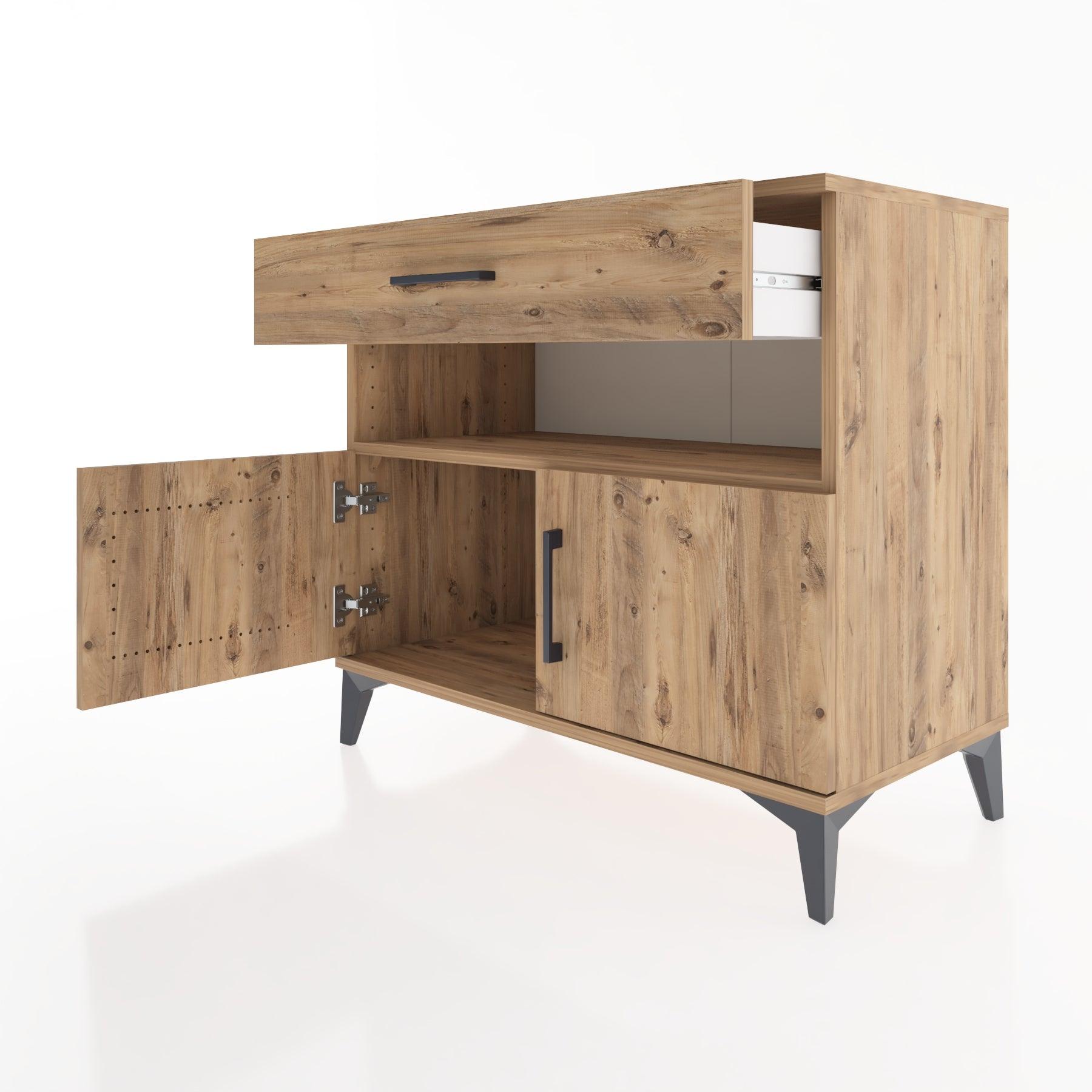 Woodntry Modüler Şifonyer Çam 88x44x68 cm Fonksiyonel F24-3