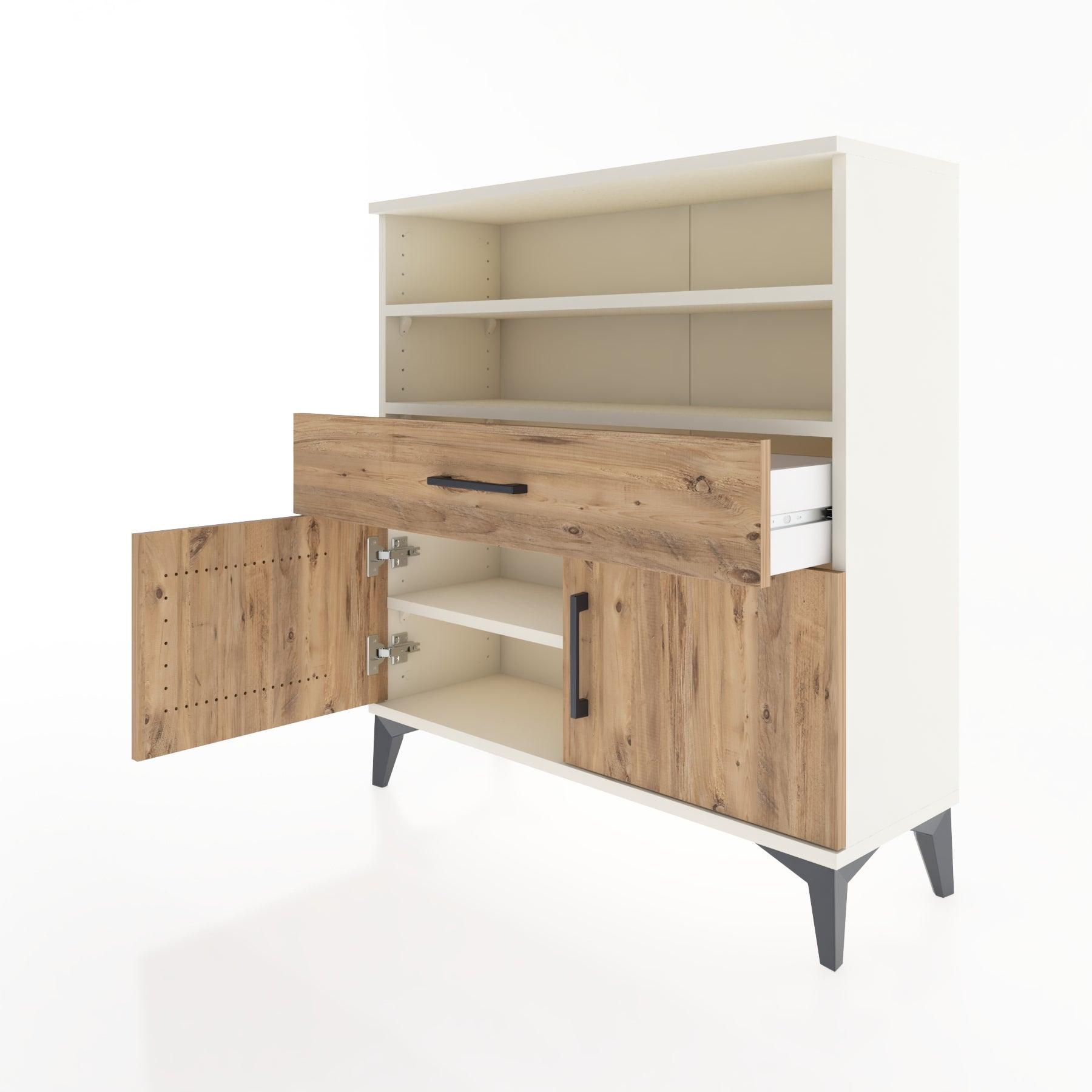 Woodntry Modular Dresser Moonstone 88x30x84 cm Functional F25-1