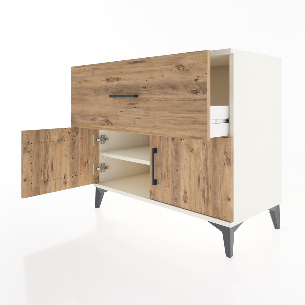 Woodntry Modüler Şifonyer Aytaşı 88x44x68 cm Kapaklı ve Çekmeceli KC25-1
