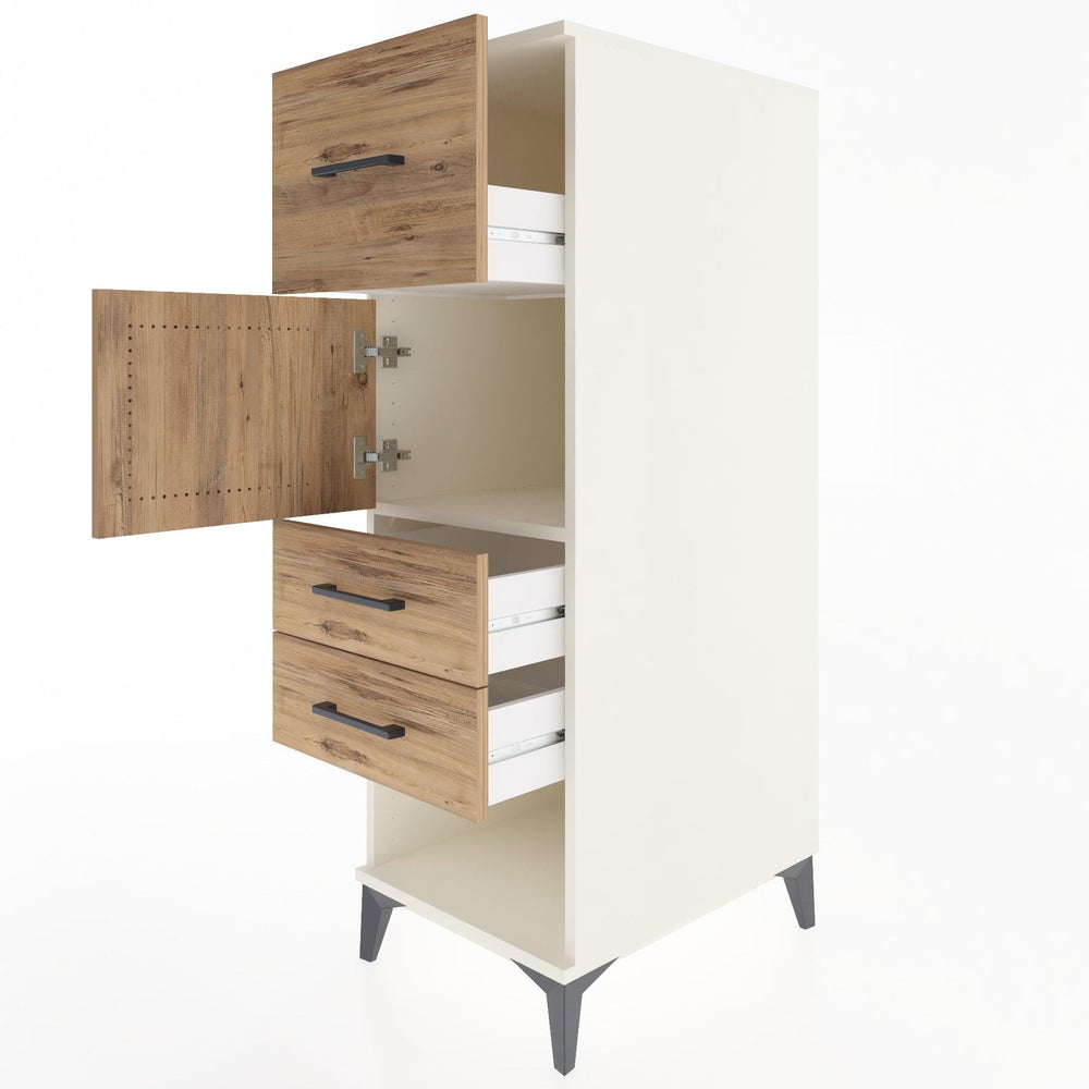 Woodntry Modular Cabinet Moonstone 44x59x122 cm Functional F125-1