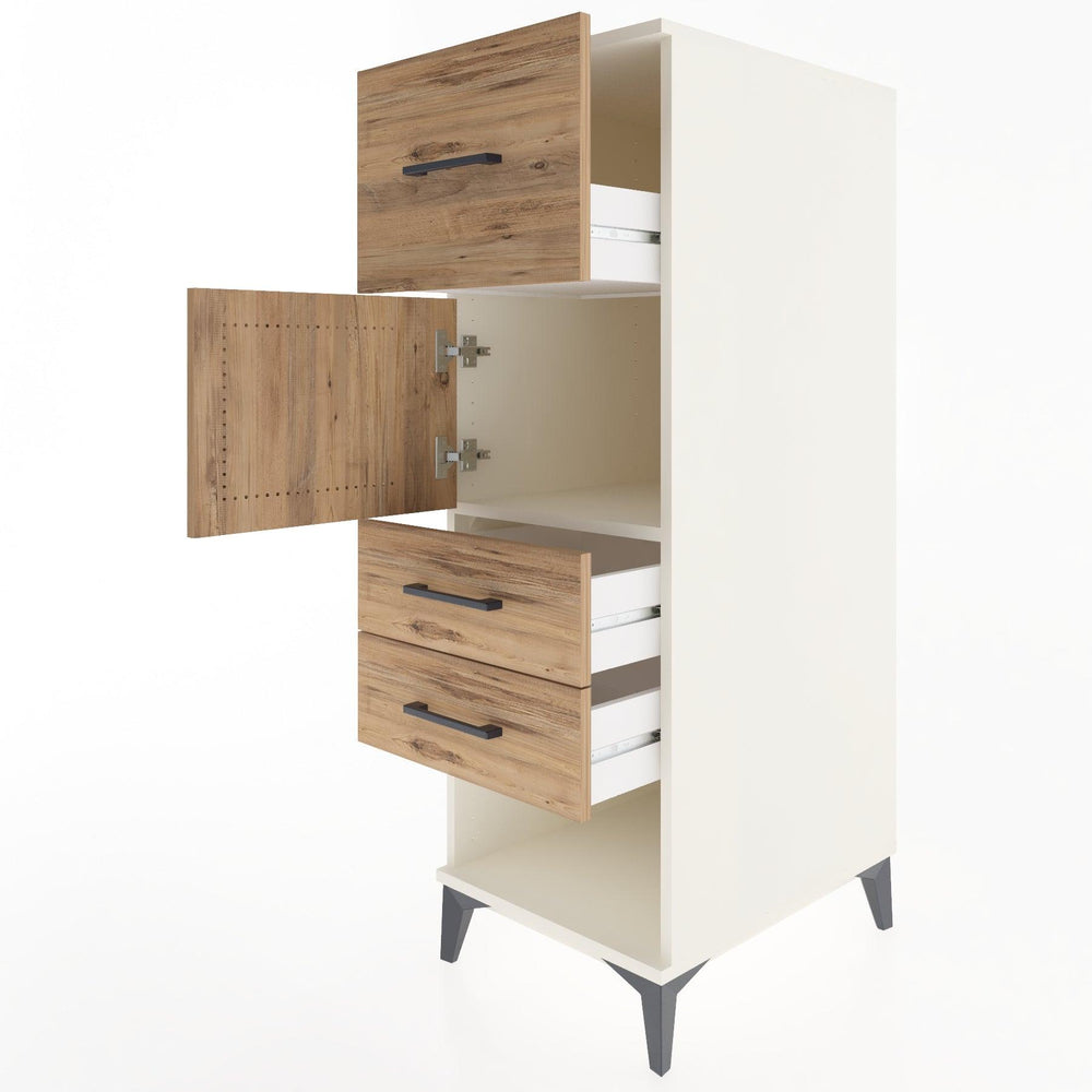 Woodntry Modular Cabinet Moonstone 44x30x122 cm Functional F25-1