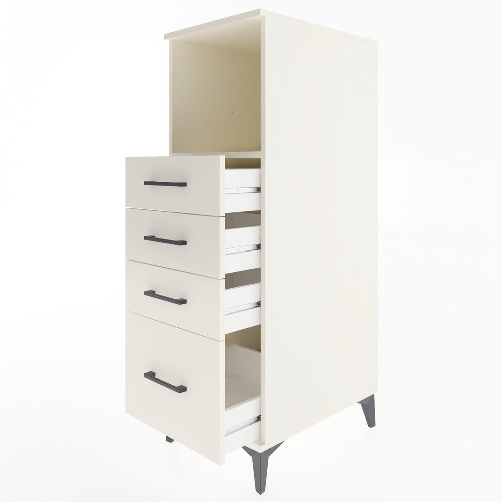 Woodntry Modular Cabinet Moonstone 44x30x122 cm with Drawers and Shelves CR75-1