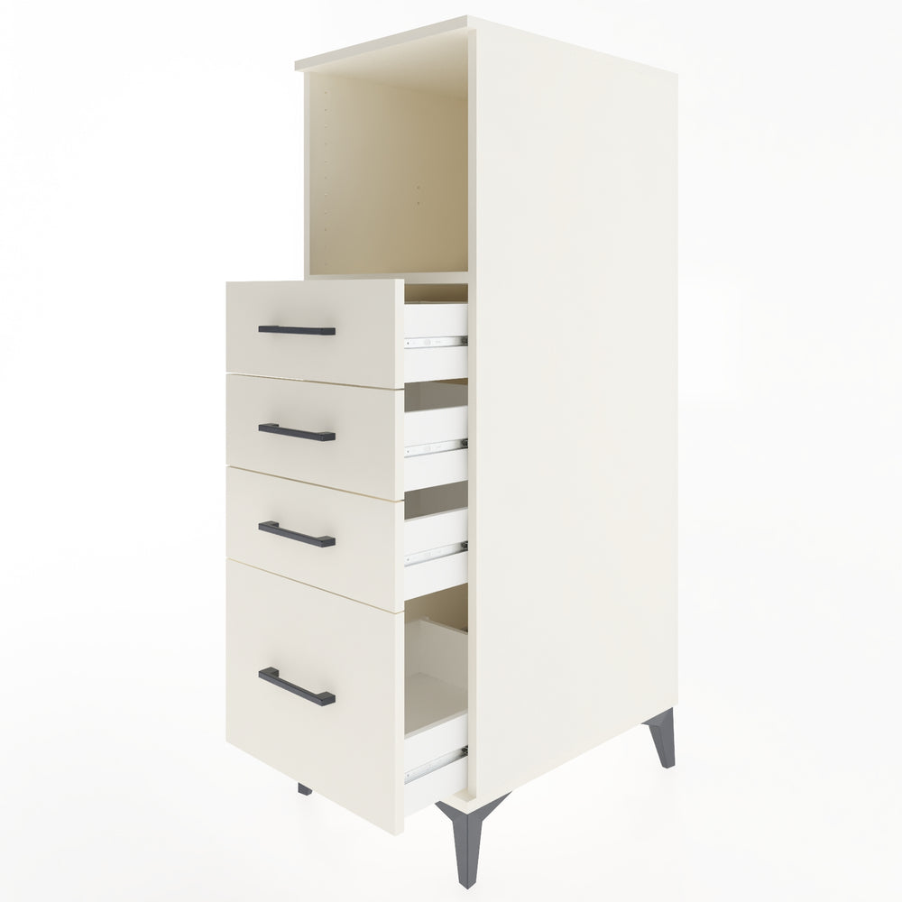 Woodntry Modüler Dolap Aytaşı 44x59x122 cm Çekmeceli ve Raflı CR75-1