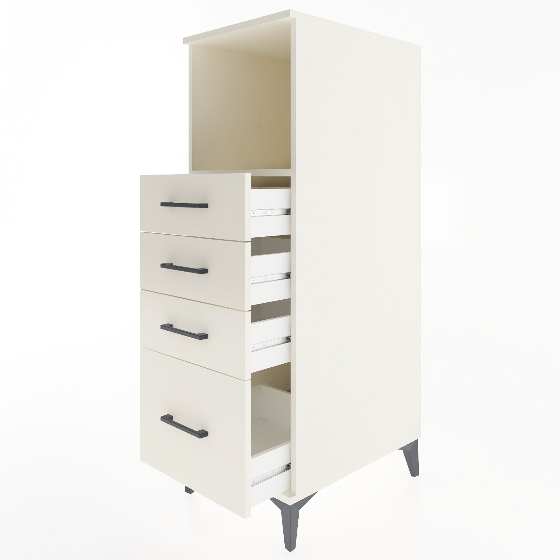 Woodntry Modular Cabinet Moonstone 44x59x122 cm with Drawers and Shelves CR75-1