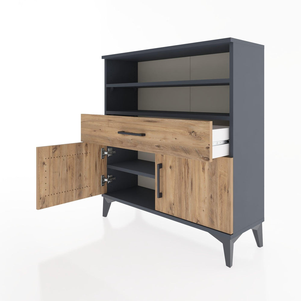Woodntry Modular Dresser Anthracite 88x30x84 cm Functional F25-2