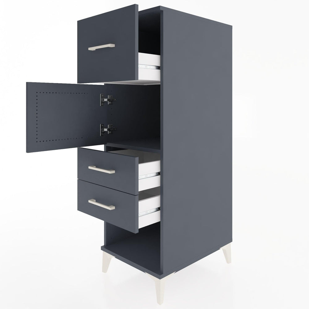 Woodntry Modular Cabinet Anthracite 44x30x122 cm Functional F125-2