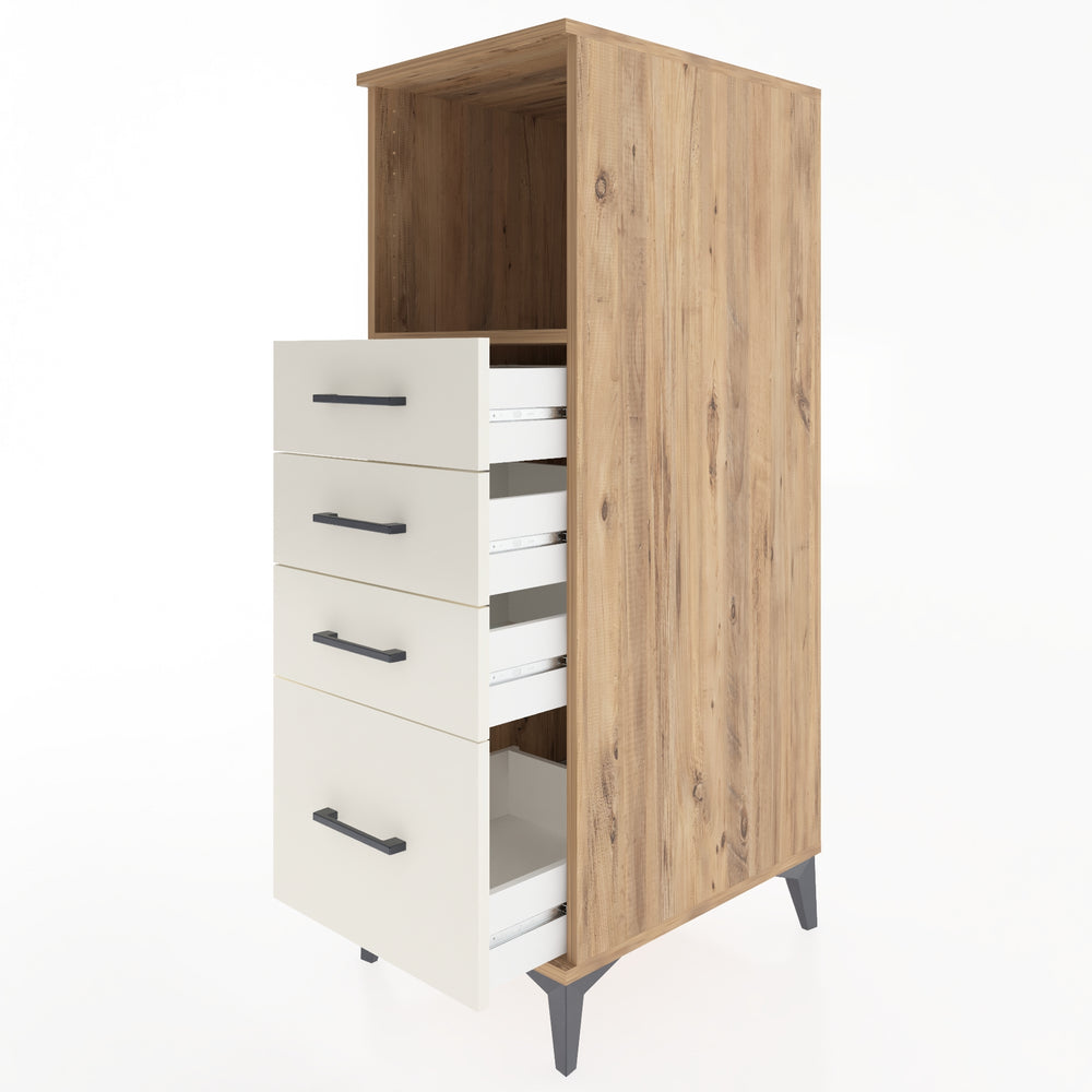 Woodntry Modular Cabinet Pine 44x59x122 cm with Drawers and Shelves CR75-3