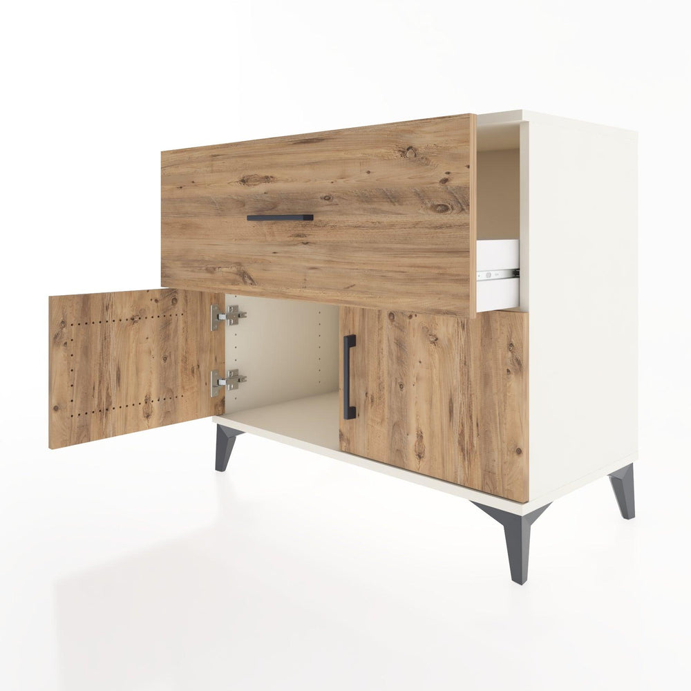 Woodntry Modüler Şifonyer Aytaşı 88x44x68 cm Kapaklı ve Çekmeceli KC26-1