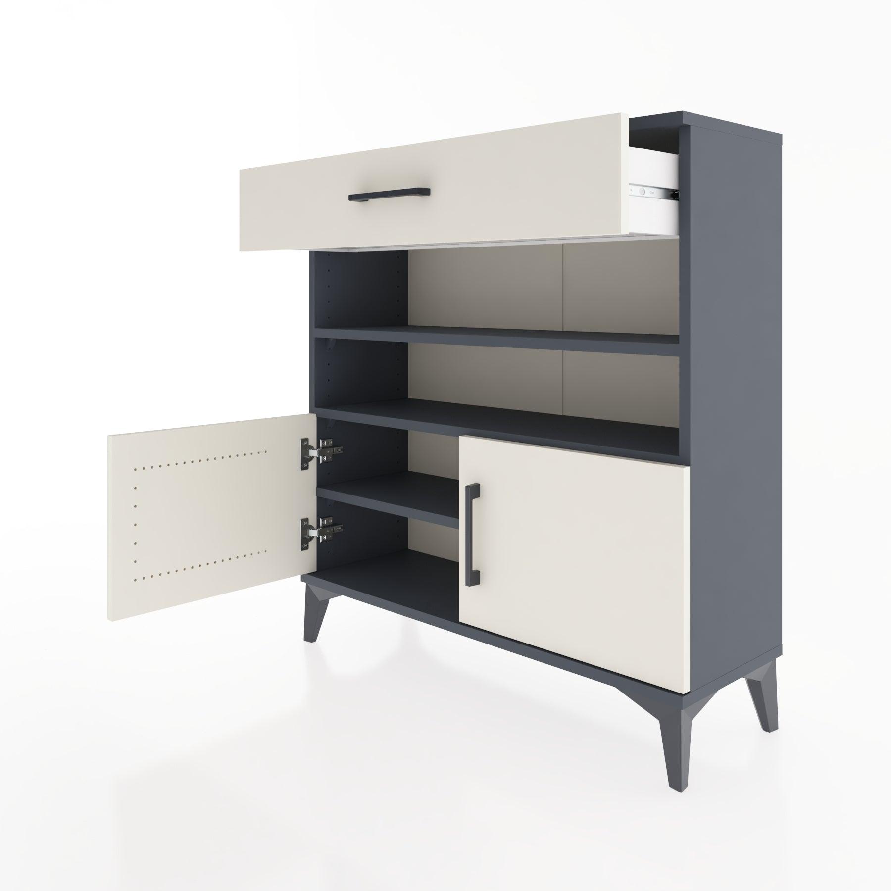 Woodntry Modular Dresser Anthracite 88x30x84 cm Functional F26-2