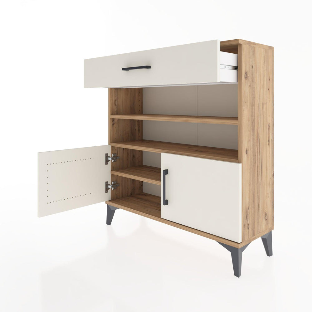 Woodntry Modüler Şifonyer Çam 88x30x84 cm Fonksiyonel F26-3