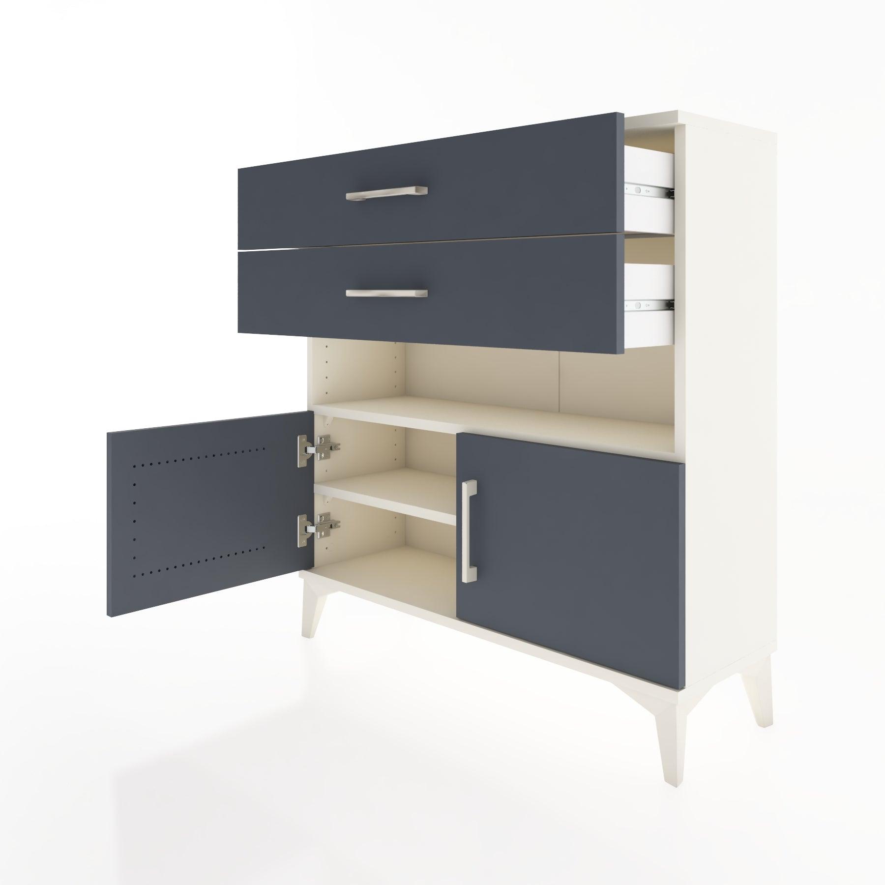 Woodntry Modular Dresser Moonstone 88x30x84 cm Functional F27-1