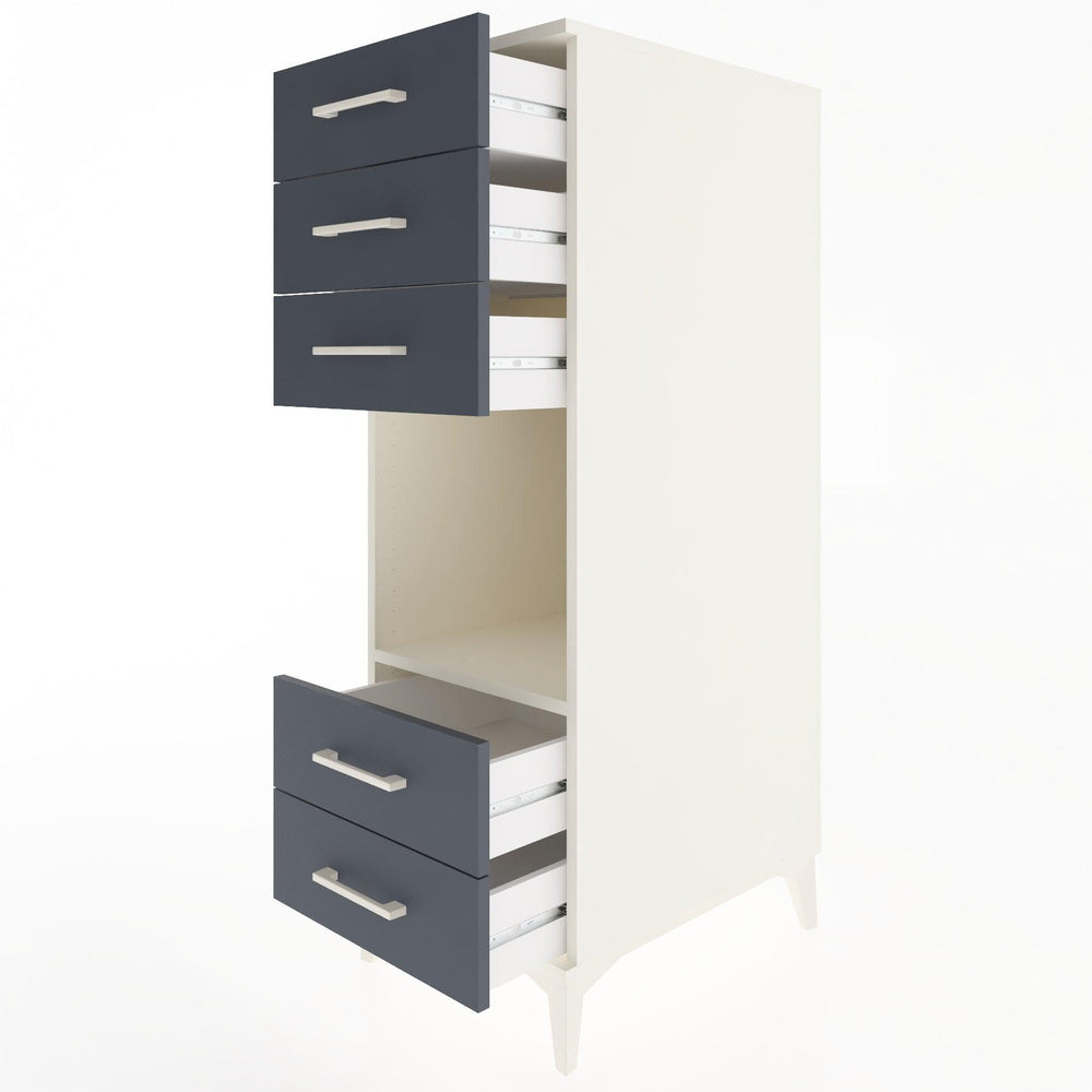 Woodntry Modular Cabinet Moonstone 44x59x122 cm with Drawers and Shelves CR127-1