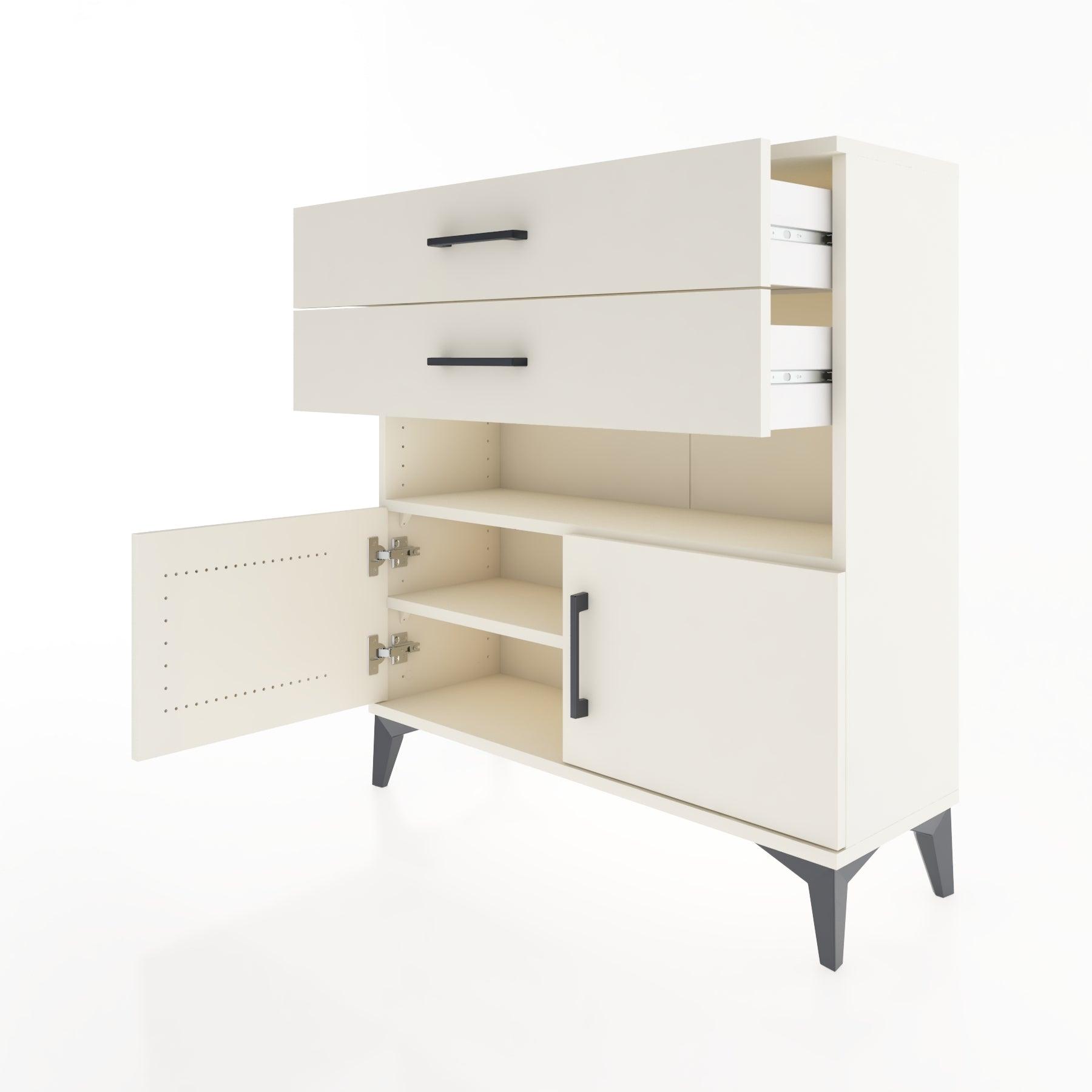 Woodntry Modular Dresser Moonstone 88x30x84 cm Functional F27-1