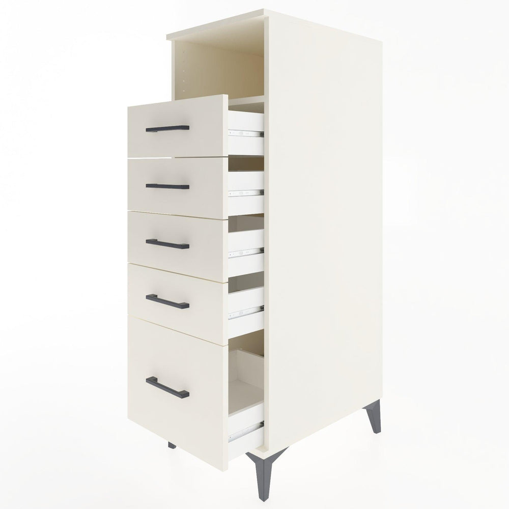 Woodntry Modular Cabinet Moonstone 44x30x122 cm with Drawers and Shelves CR77-1