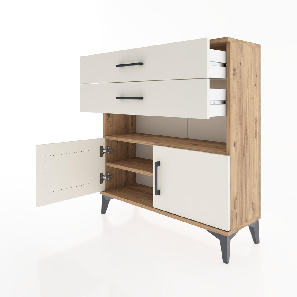 Woodntry Modüler Şifonyer Çam 88x30x84 cm Fonksiyonel F27-3