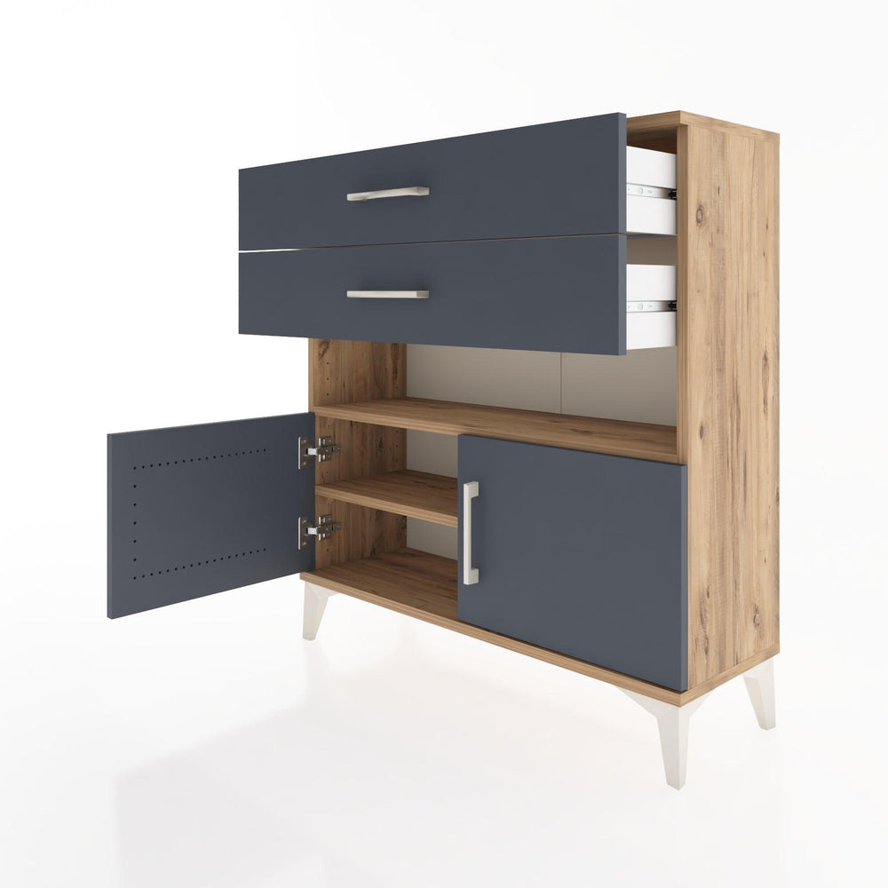 Woodntry Modüler Şifonyer Çam 88x30x84 cm Fonksiyonel F27-3