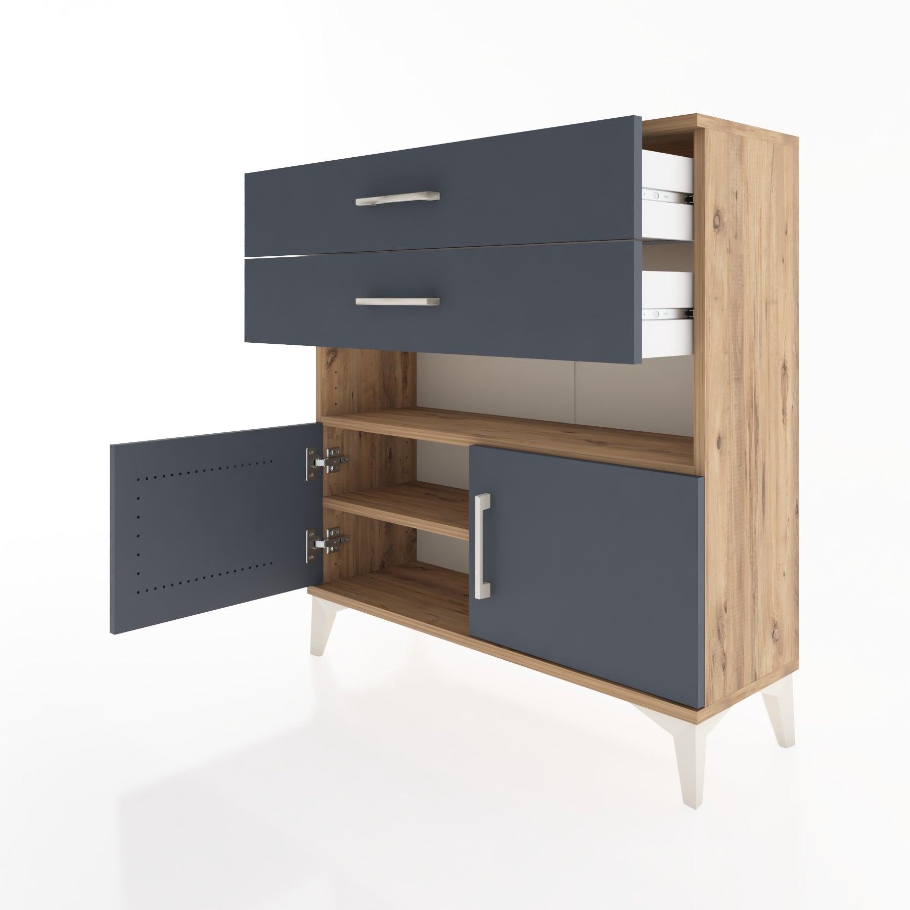 Woodntry Modular Dresser Pine 88x30x84 cm Functional F27-3