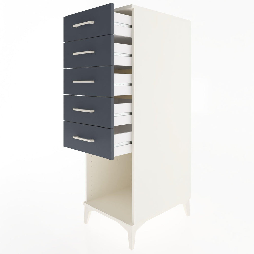 Woodntry Modular Cabinet Moonstone 44x59x122 cm with Drawers and Shelves CR128-1