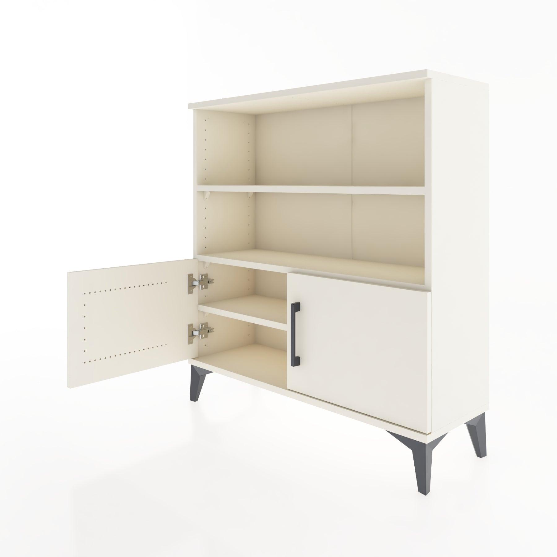 Woodntry Modular Dresser Moonstone 88x30x84 cm with Cover and Shelf KR28-1