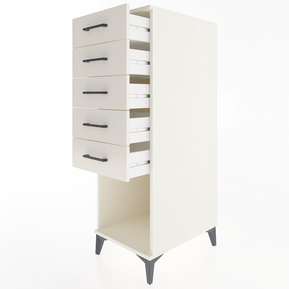 Woodntry Modular Cabinet Moonstone 44x59x122 cm with Drawers and Shelves CR128-1