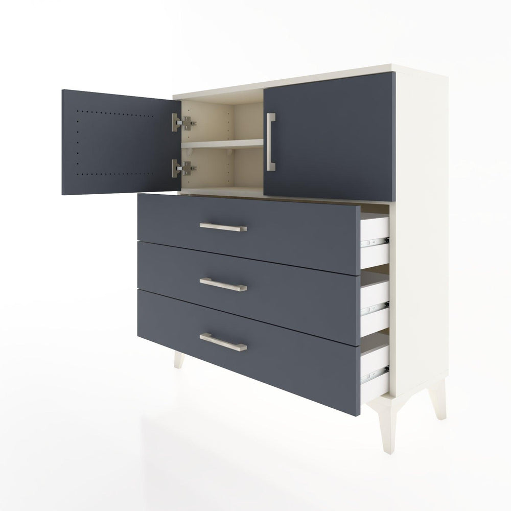 Woodntry Modüler Şifonyer Aytaşı 88x30x84 cm Kapaklı ve Çekmeceli KC29-1