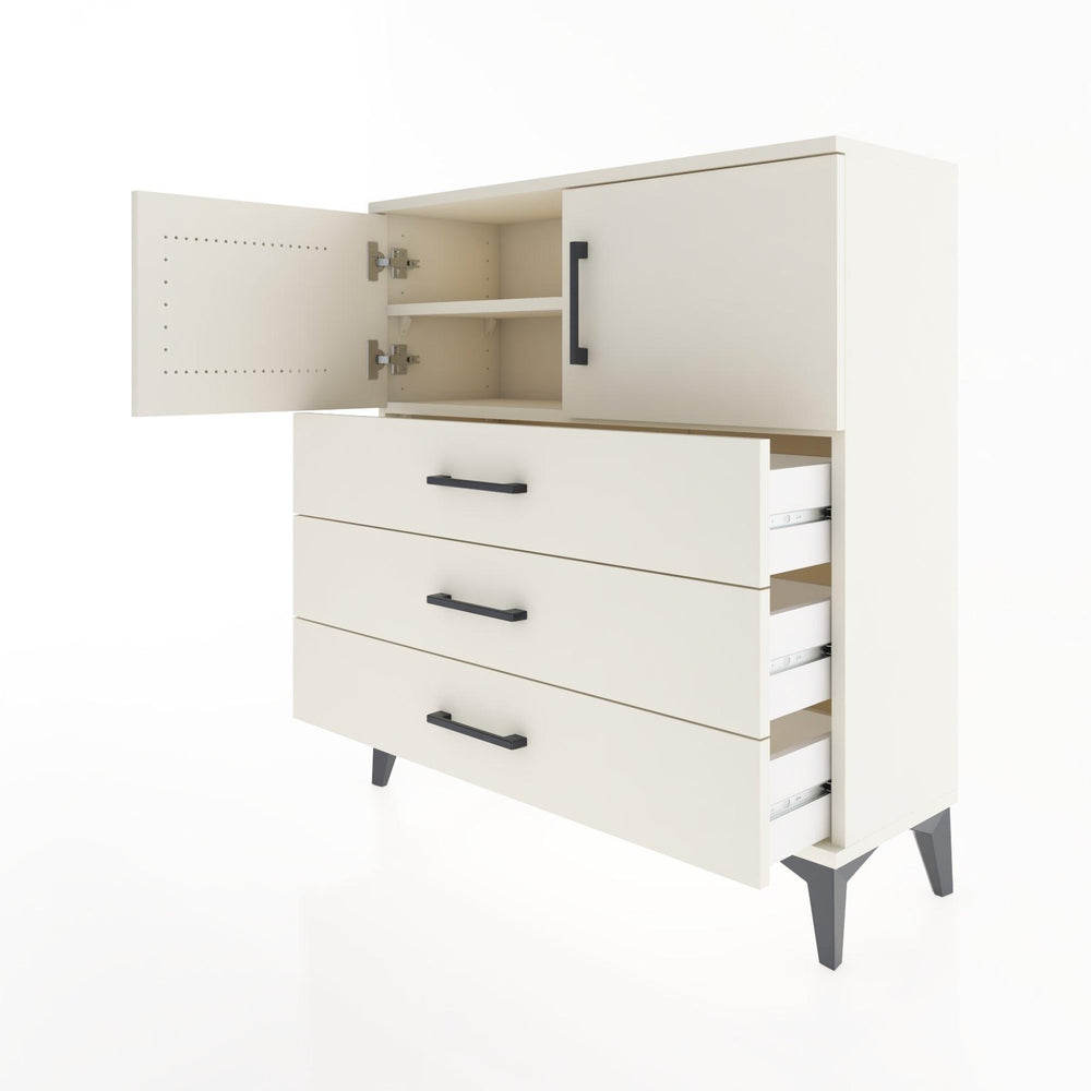 Woodntry Modüler Şifonyer Aytaşı 88x30x84 cm Kapaklı ve Çekmeceli KC29-1