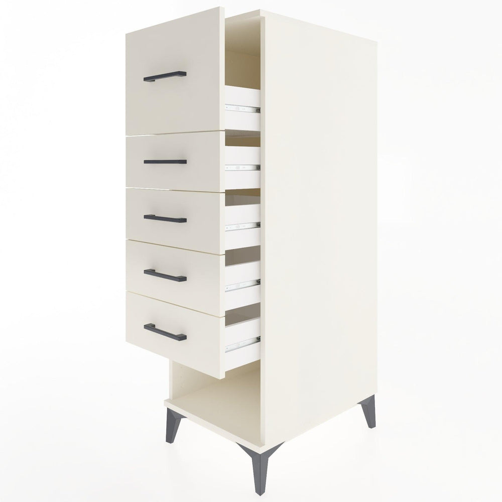 Woodntry Modüler Dolap Aytaşı 44x30x122 cm Çekmeceli ve Raflı CR29-1