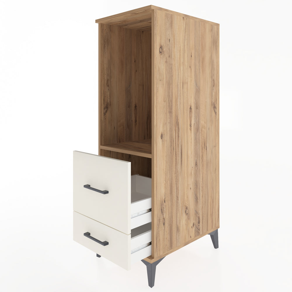 Woodntry Modular Cabinet Pine 44x59x122 cm with Drawers and Shelves CR79-3