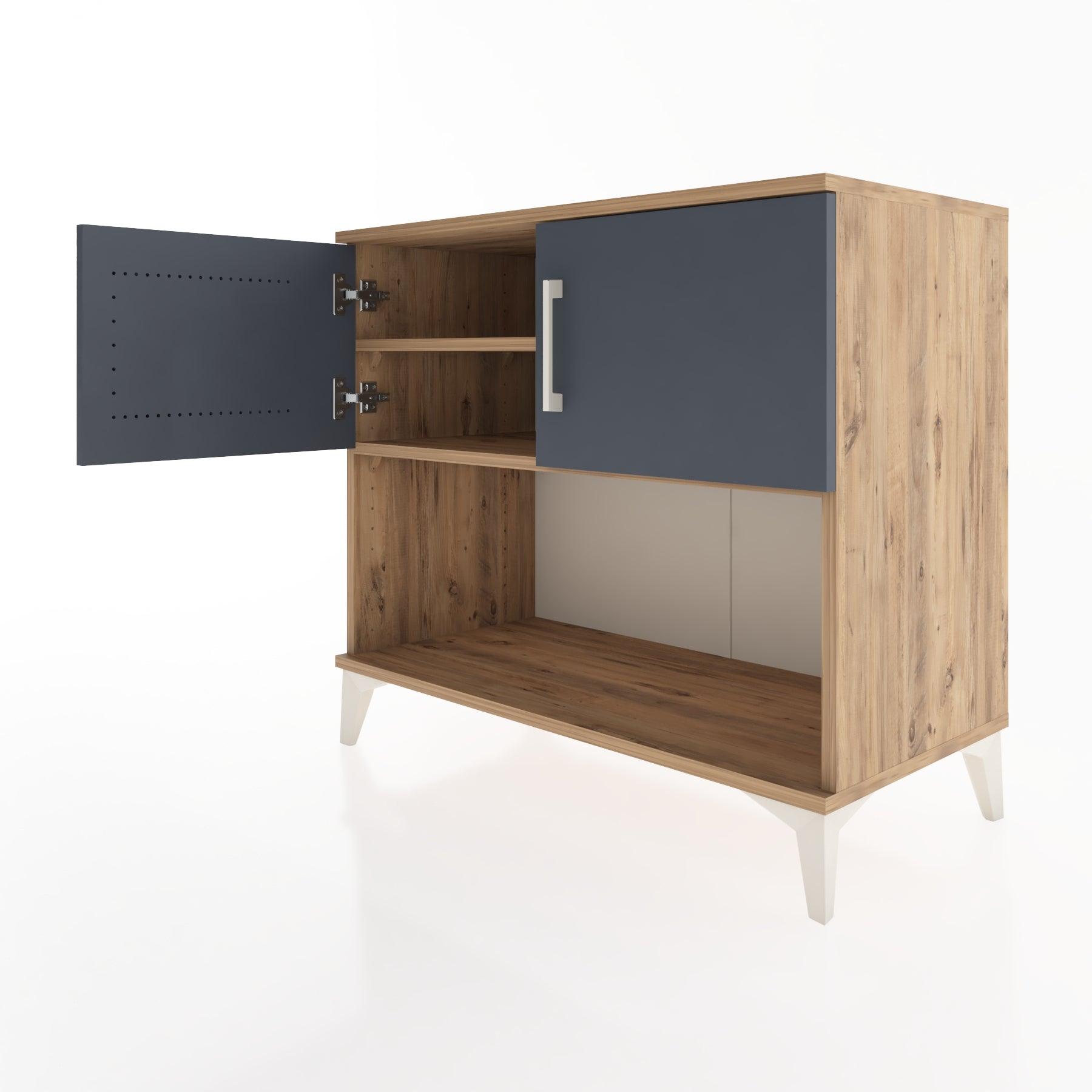 Woodntry Modüler Şifonyer Çam 88x44x68 cm Kapaklı ve Raflı KR29-3