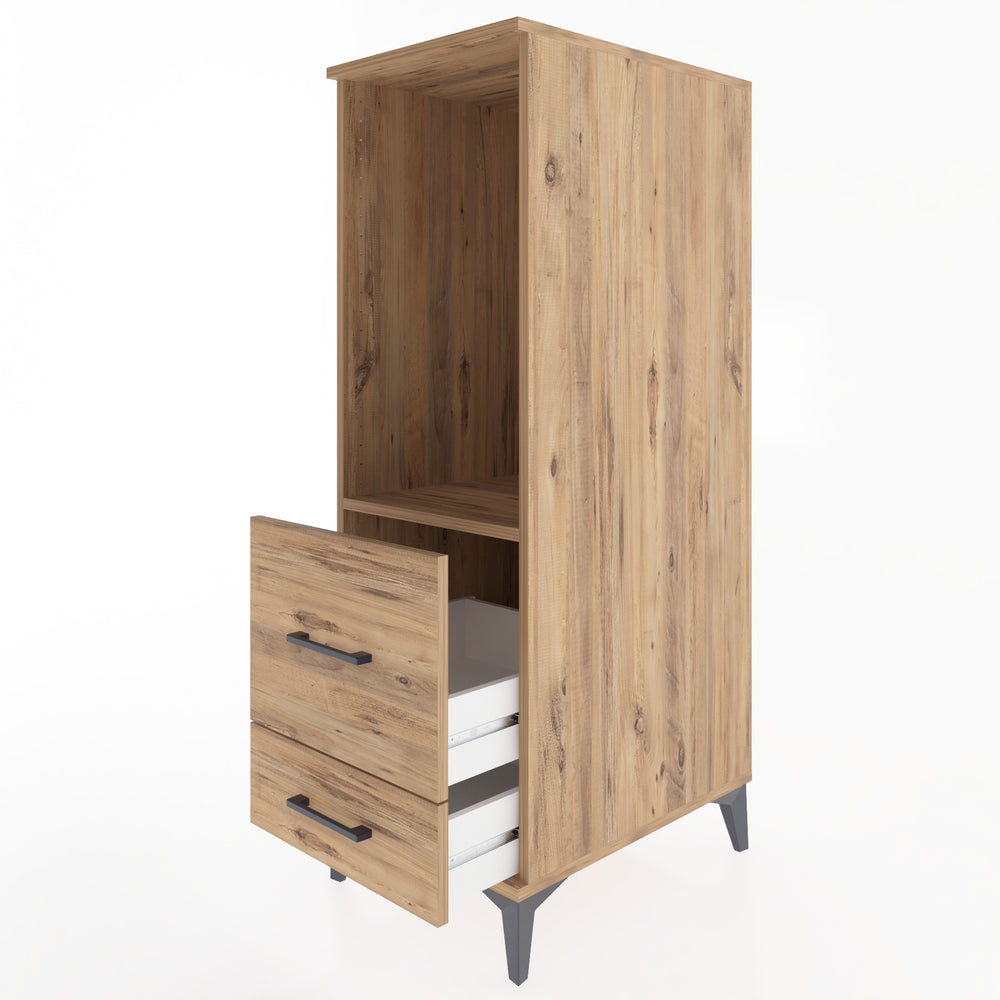 Woodntry Modular Cabinet Pine 44x59x122 cm with Drawers and Shelves CR79-3