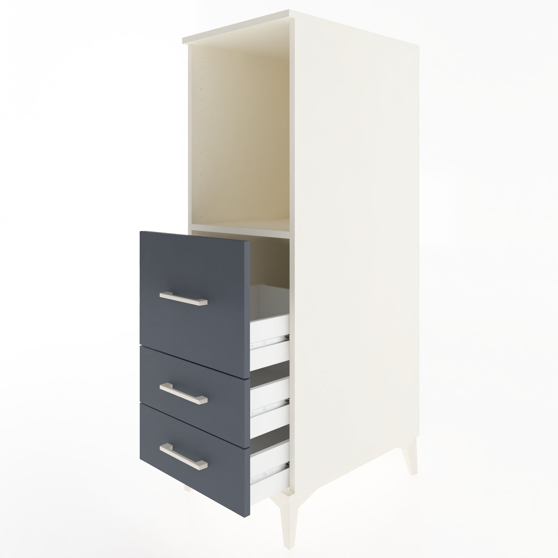 Woodntry Modular Cabinet Moonstone 44x59x122 cm with Drawers and Shelves CR80-1