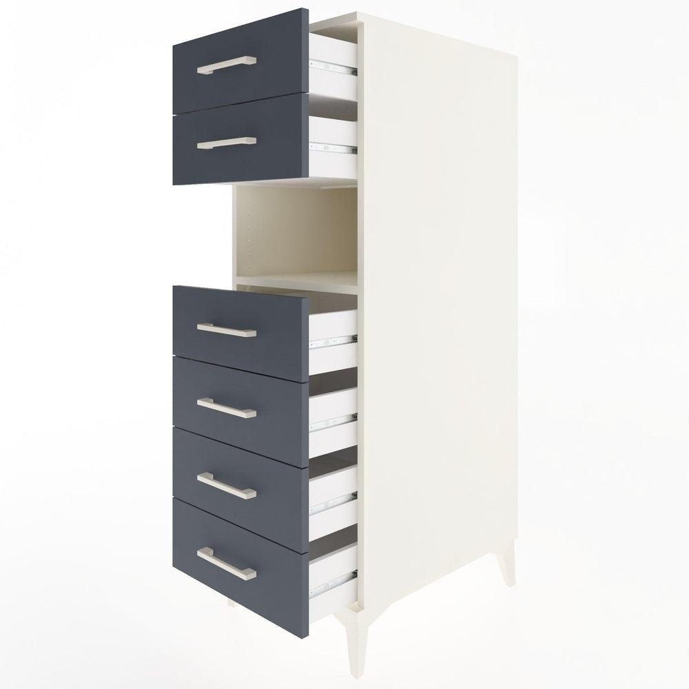 Woodntry Modular Cabinet Moonstone 44x59x122 cm with Drawers and Shelves CR130-1