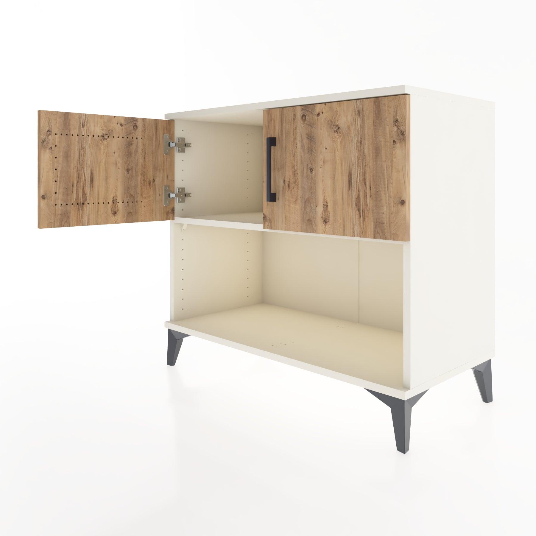 Woodntry Modüler Şifonyer Aytaşı 88x44x68 cm Kapaklı ve Raflı KR30-1