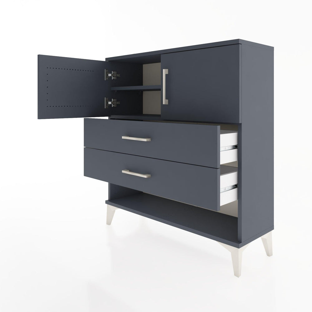 Woodntry Modüler Şifonyer Antrasit 88x30x84 cm Fonksiyonel F30-2