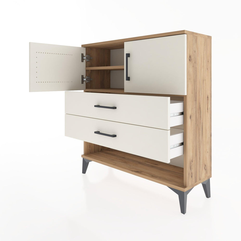 Woodntry Modüler Şifonyer Çam 88x30x84 cm Fonksiyonel F30-3