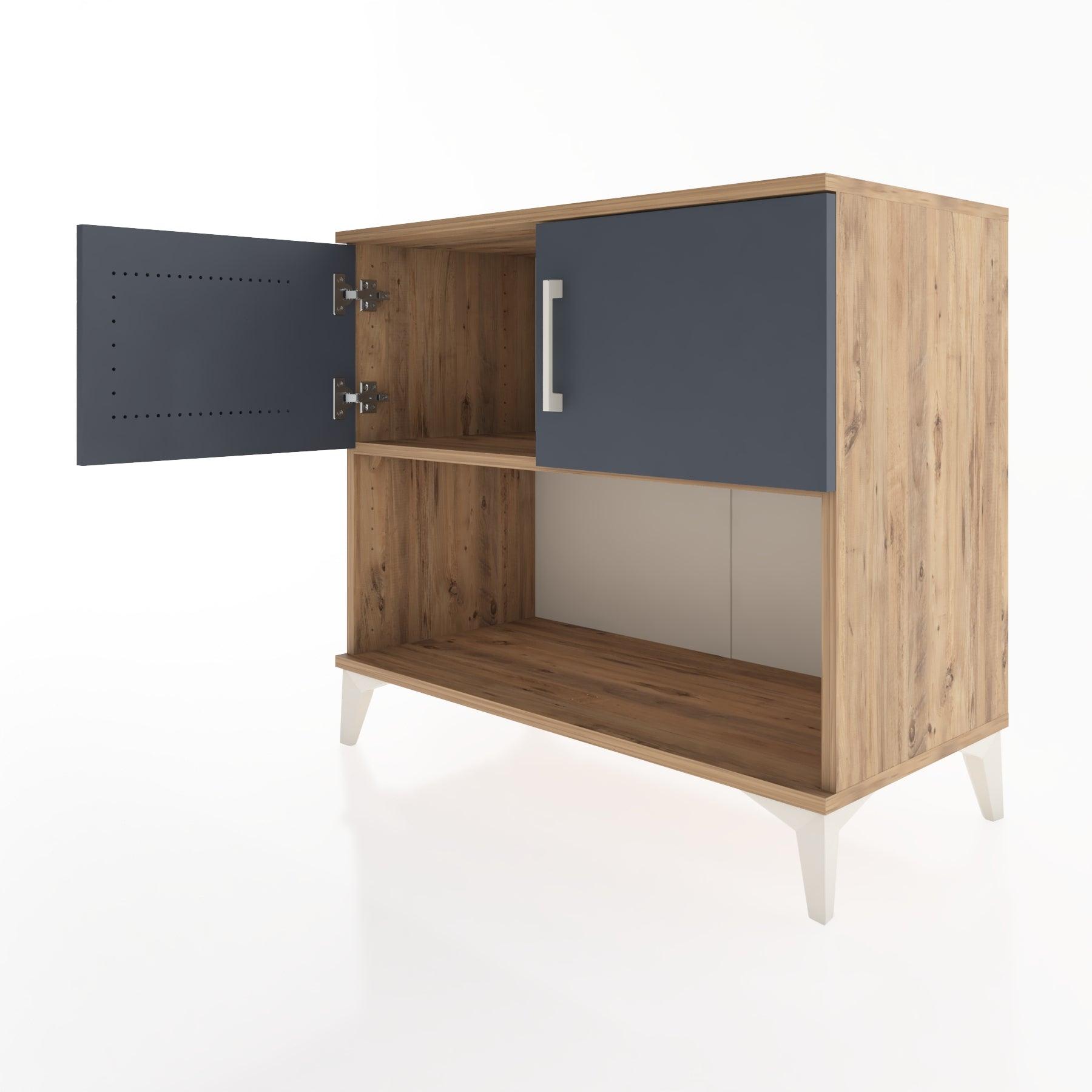 Woodntry Modüler Şifonyer Çam 88x44x68 cm Kapaklı ve Raflı KR30-3