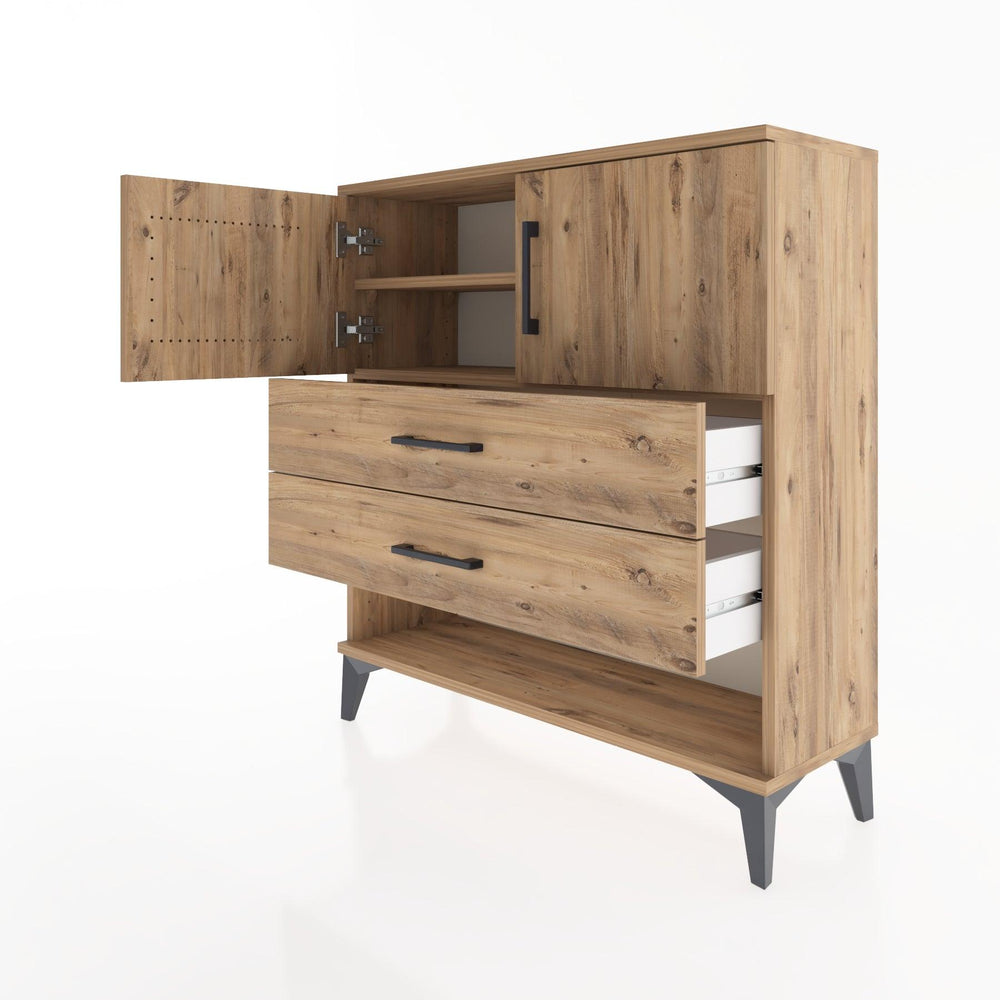 Woodntry Modüler Şifonyer Çam 88x30x84 cm Fonksiyonel F30-3