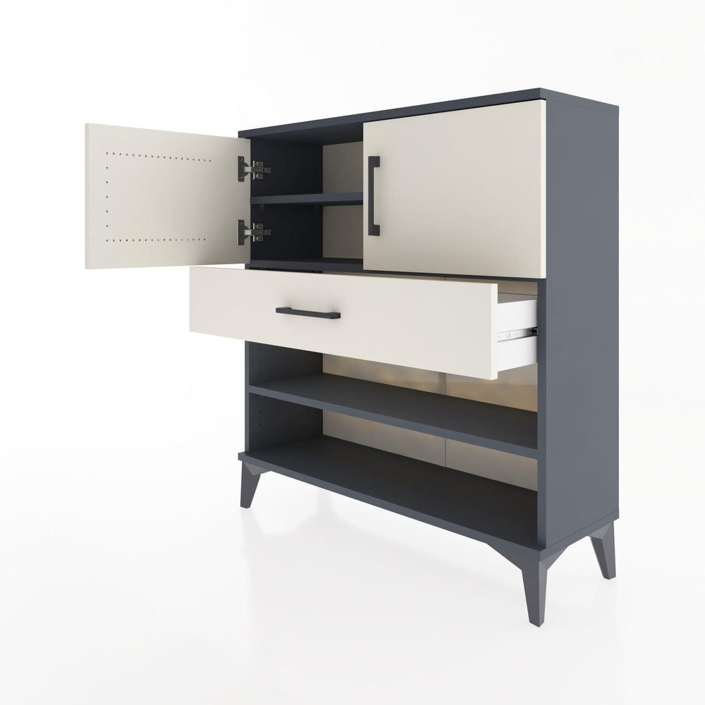 Woodntry Modüler Şifonyer Antrasit 88x30x84 cm Fonksiyonel F31-2