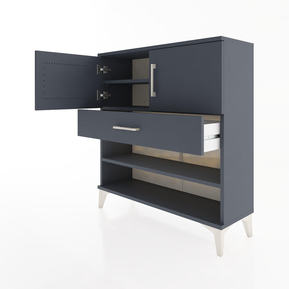 Woodntry Modüler Şifonyer Antrasit 88x30x84 cm Fonksiyonel F31-2