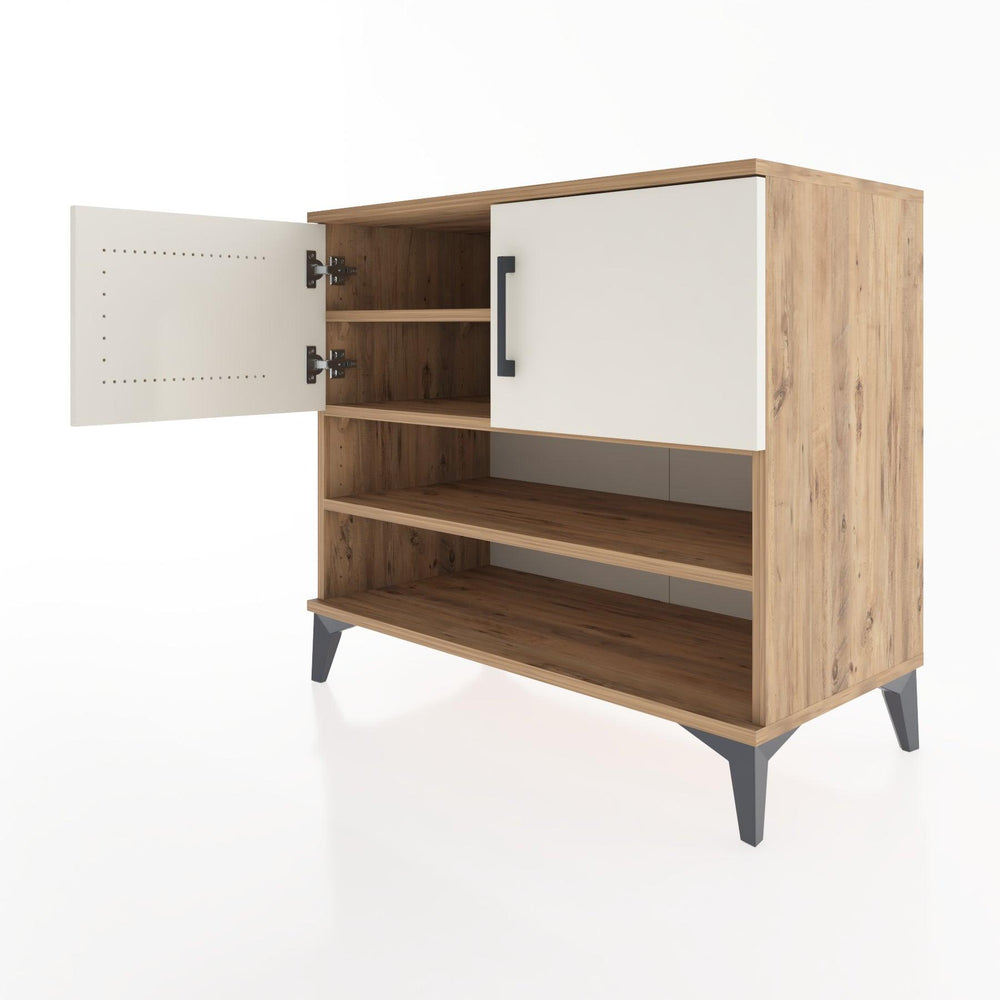 Woodntry Modüler Şifonyer Çam 88x44x68 cm Kapaklı ve Raflı KR31-3