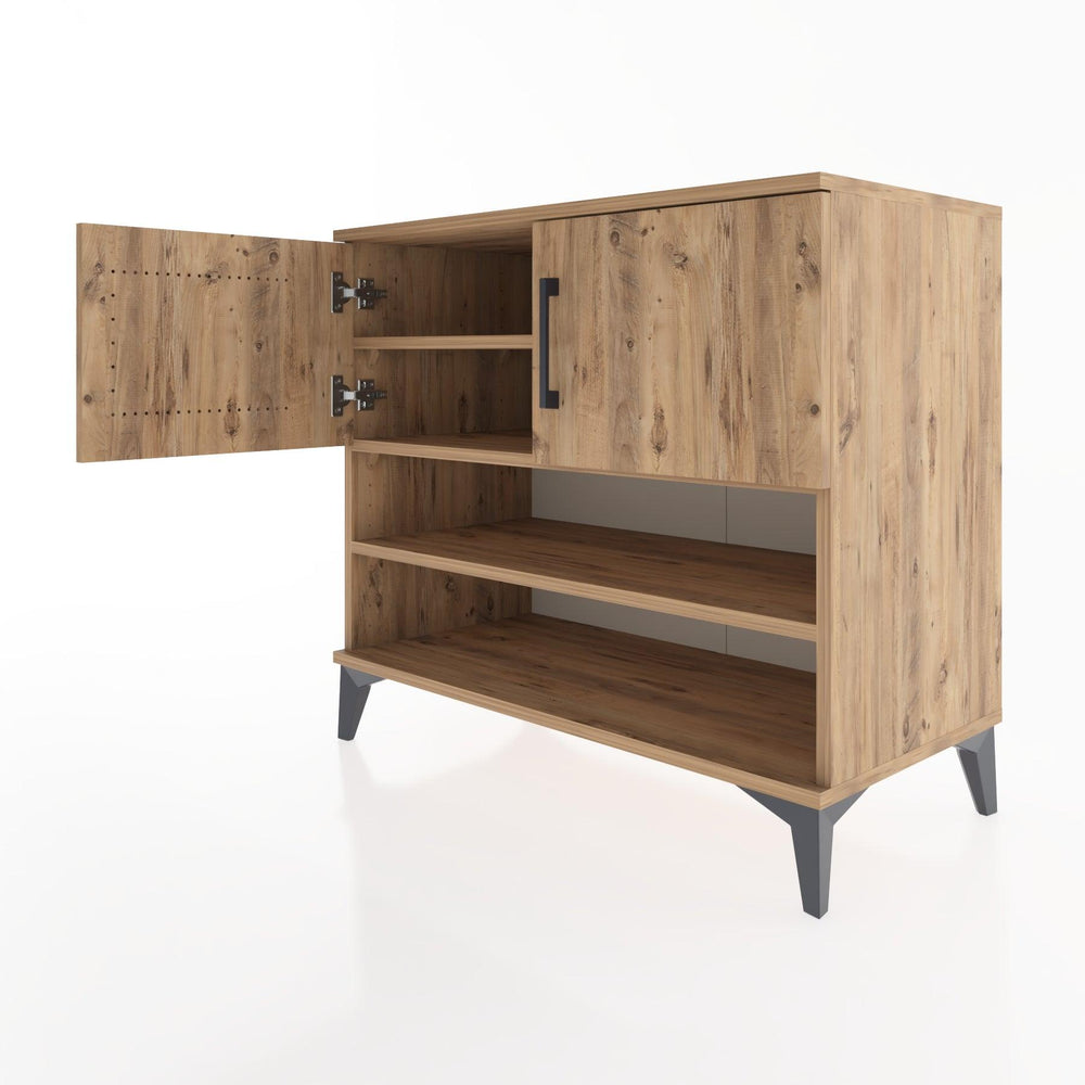 Woodntry Modüler Şifonyer Çam 88x44x68 cm Kapaklı ve Raflı KR31-3