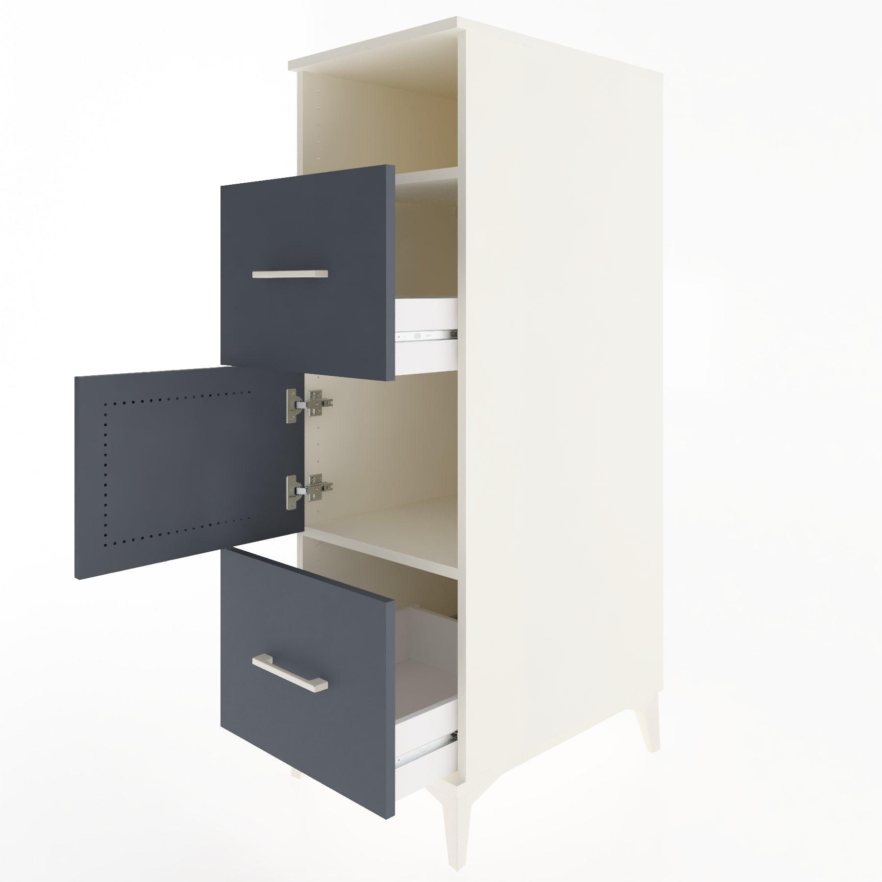 Woodntry Modular Cabinet Moonstone 44x59x122 cm Functional F132-1